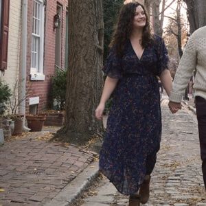 Madewell maxi wrap dress